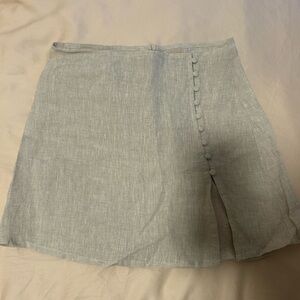 Elegant Gray Mini Skirt